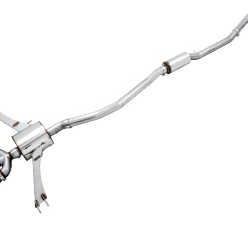AWE Tuning Touring Edition Exhaust w/Front Pipe & Triple Diamond Black Tips for 2016+ Honda Civic Si