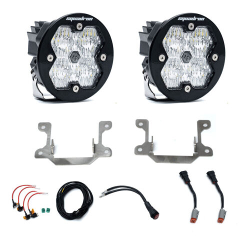 Baja Designs for 19-25 Dodge Ram 2500/3500 Squadron Sport 2.0 Fog Pocket Kit (Wide Cornering) - Clear