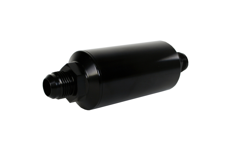 Aeromotive In-Line Filter - AN -10 size Male - 10 Micron Microglass Element - Bright-Dip Black - Image 7