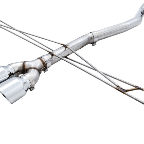 AWE Tuning Track Edition Exhaust w/Front Pipe & Dual Chrome Silver Tips for 2016+ Honda Civic Si - Image 6