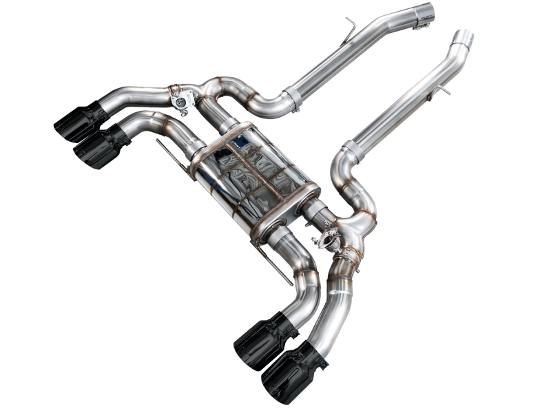 AWE Tuning SwitchPath Axle-Back Exhaust - Diamond Black Tips for 20-25 BMW X3 M/M Comp (F97) AWD