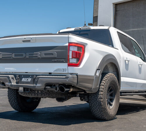 Alternative view of Borla 21-23 Ford Raptor 3in Tail Pipe Kit 4.5in Tip - Black Chrome