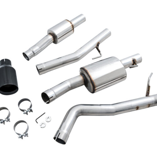 AWE Tuning 20-21 Jeep Gladiator JT 3.6L Tread Edition Cat-Back Single Side Exhaust - Diamond Blk Ti - Image 9