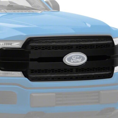 Raxiom for 2018-2020 Ford F-150 CXR Series LED Upper Replacement Grille with White DRL- Black