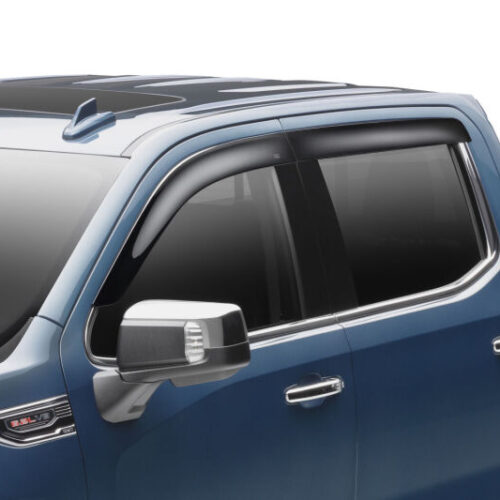 Husky Liners 19-24 Chevrolet Silverado/GMC Sierra 1500 CC Ventvisor Low Profile (4pc) - Smoke - Image 2