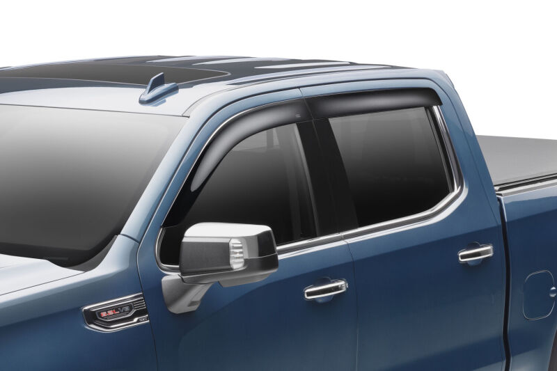Husky Liners 19-24 Chevrolet Silverado/GMC Sierra 1500 CC Ventvisor Low Profile (4pc) - Smoke - Image 2