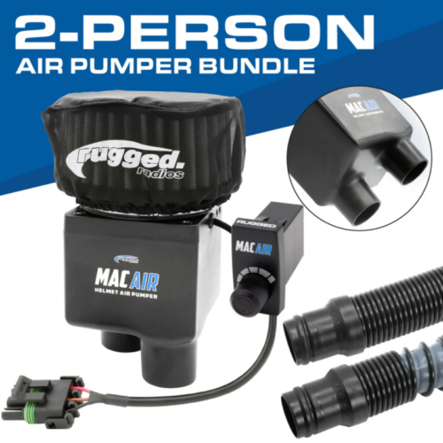 Rugged Radios MAC Air 2-Person Helmet Air Pumper (Bundle)