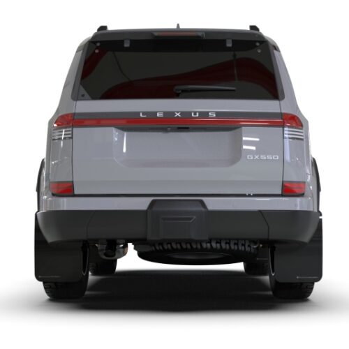 Rally Armor 24-26 Lexus GX 550 Luxury Black UR Mud Flap - Silver Logo - Image 3