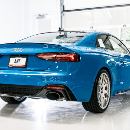 AWE Tuning Touring Edition Exhaust - RS-Style Diamond Black Tips for Audi B9.5 RS 5 Coupe Non-Resonated - Image 3