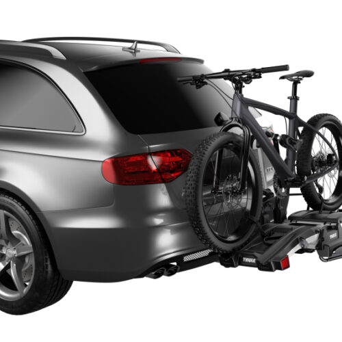 Thule EasyFold XT 2 - Fully Foldable Platform Hitch Bike Rack (Up to 2 Bikes) - Black/Silver - Image 4