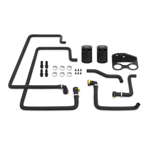 Alternative view of Mishimoto Baffled Oil Catch Can Kit - Clear for 18+ Ford F-150 2.7L EcoBoost