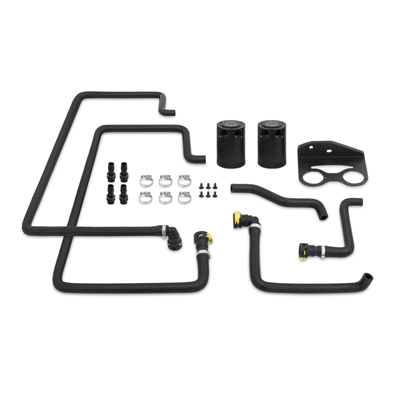 Mishimoto Baffled Oil Catch Can Kit - Clear for 18+ Ford F-150 2.7L EcoBoost - Image 2