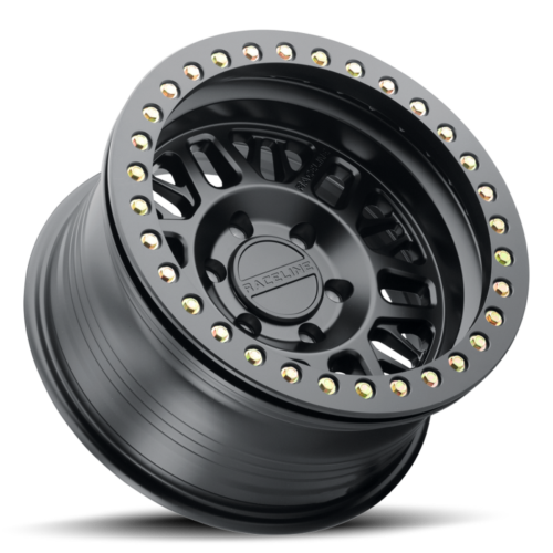 Raceline RT951B Ryno 17x9in / 5x127 BP / -12mm Offset / 83.82mm Bore - Satin Black Beadlock Wheel - Image 5