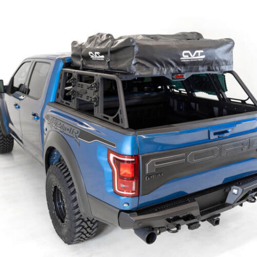 Addictive Desert Designs for 2015+ Ford F-150 Overlander Chase Rack w/ 3rd Brake Light - Hammer Black - Image 10
