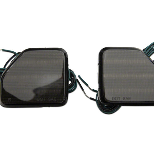 Raxiom for 2018-2023 Jeep Wrangler JL Moab Rubicon Sahara Axial LED Rear Bumper Reflector Lights- Smoked