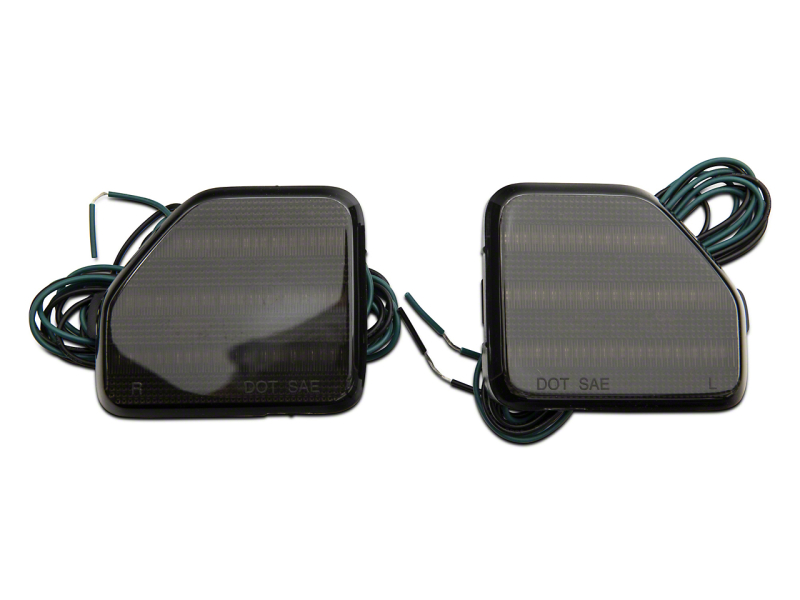 Raxiom for 2018-2023 Jeep Wrangler JL Moab Rubicon Sahara Axial LED Rear Bumper Reflector Lights- Smoked