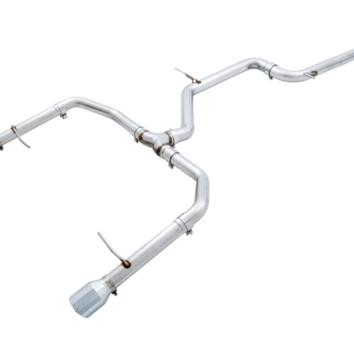 AWE Tuning Track Edition Exhaust - Chrome Silver Tips (Fits OEM DP) for 18-21 Volkswagen Jetta GLI Mk7