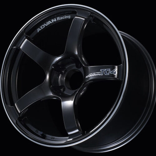 Advan YAD7G45EBGR TC4 17x8.0 +45 5x114.3 Black Gunmetallic and Ring Wheel
