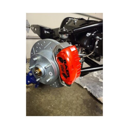 Alternative view of Baer Brakes 62-69 Mustang/Fairlane/Falcon/Torino/Cougar 11in Classic Series Front Brake Kit - Red