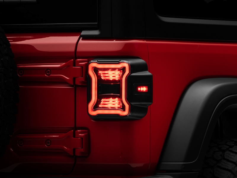 Raxiom for 2018-2022 Jeep Wrangler JL LED Tail Lights- Black Housing (Smoked Lens) - Image 3