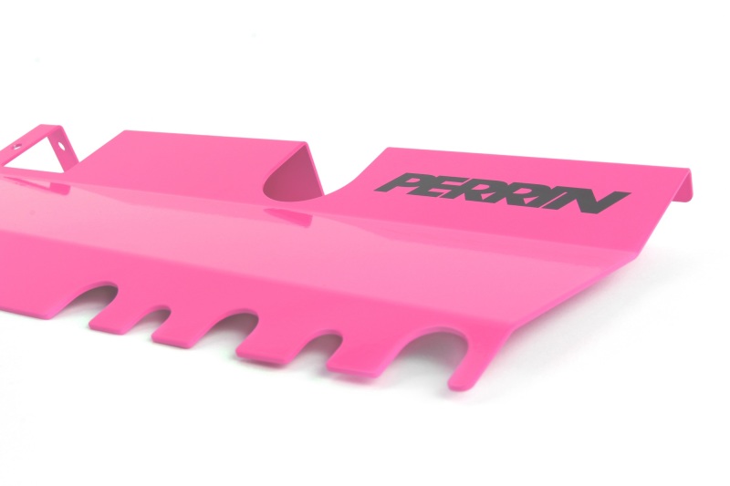 PERRIN 15-21 Subaru WRX/STI Radiator Shroud (With/Without OEM Intake Scoop) - Hyper Pink - Image 3