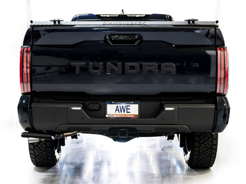 AWE Tuning 0FG Exhaust for 3rd Gen Toyota Tundra - Dual Chrome Silver Tips - Image 5