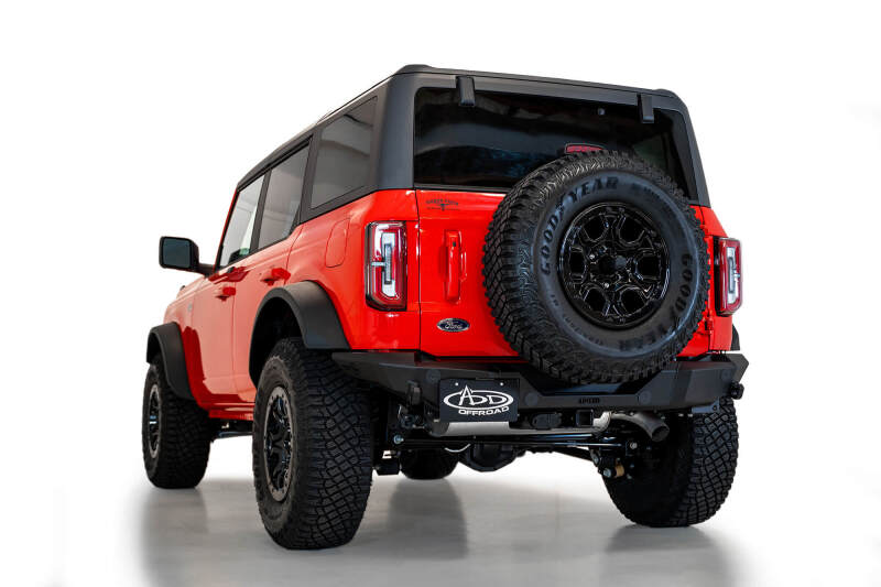 Addictive Desert Designs for 2021+ Ford Bronco Rock Fighter Rear Bumper - Hammer Black - Image 8