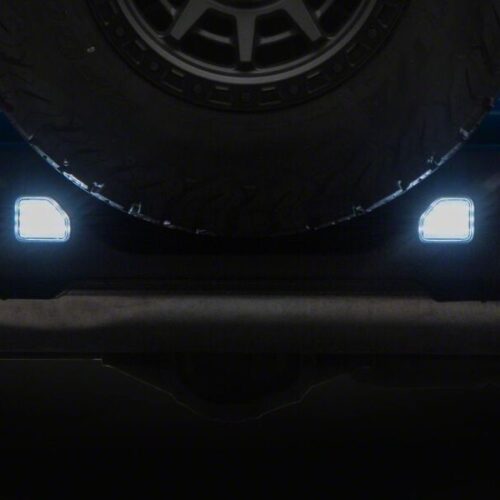 Raxiom for 2018-2026 Jeep Wrangler JL Clear LED Rear Bumper Reflector Lights- White LED