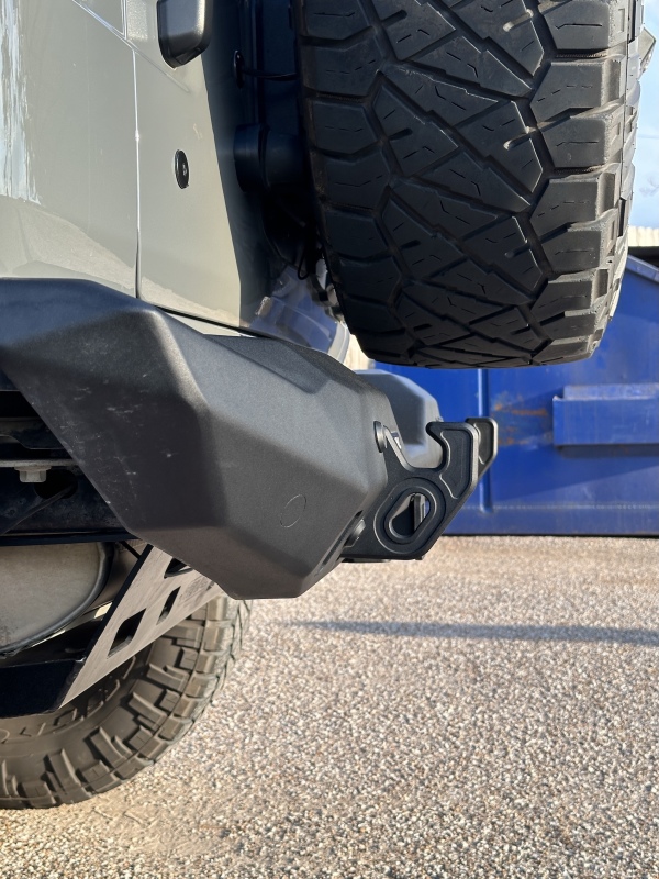 Rival 2018-2026 Jeep Wrangler JL Rear Aluminum Stubby Bumper - Image 3