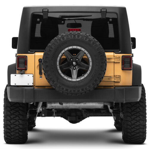 Raxiom for 2007-2018 Jeep Wrangler JK Axial Series LED Halo Tail Lights- Black Housing (Dark Smoked Lens) - Image 10