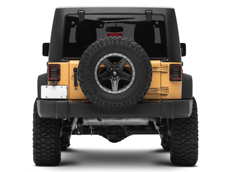 Raxiom for 2007-2018 Jeep Wrangler JK Axial Series LED Halo Tail Lights- Black Housing (Dark Smoked Lens) - Image 10