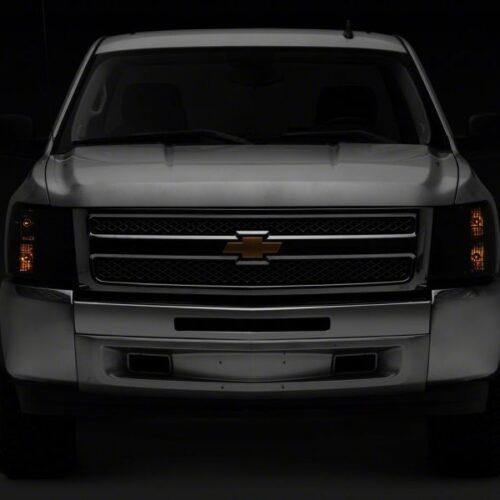 Raxiom for 2007-2014 Chevrolet Silverado 1500 HD Axial OEM Rep Headlights- Chrome Housing- Smoked Lens - Image 9