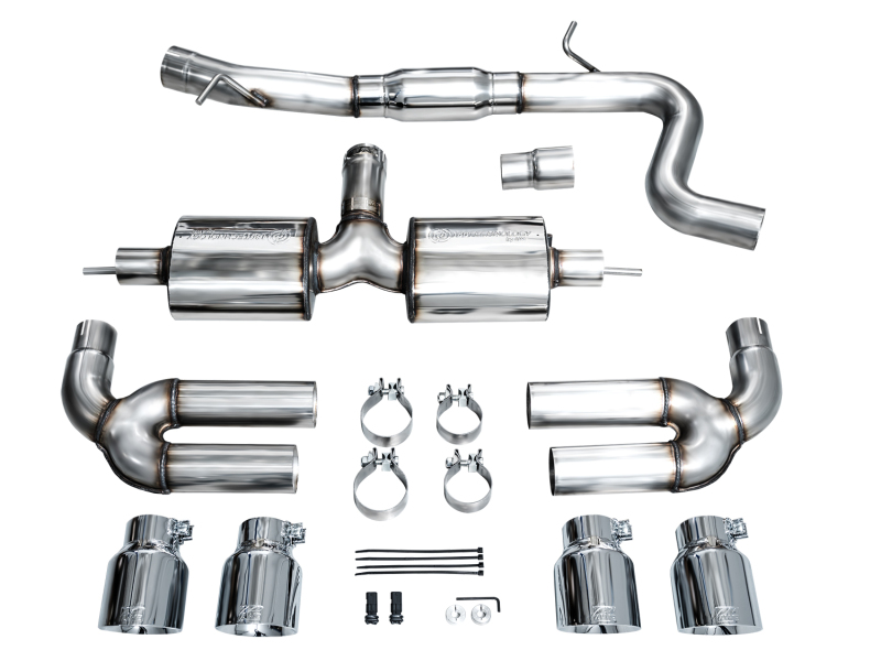 AWE Tuning Touring Edition Exhaust - Chrome Silver Tips for 22-24 Audi 8Y S3 - Image 7
