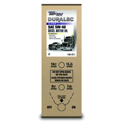 Royal Purple Duralec Super Diesel 5W40 CK-4 Motor Oil - 6 Gallon Bag-In-Box