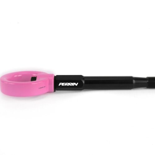 PERRIN 18-21 Subaru WRX & STI / 13-25 BRZ / 17-20 Toyota 86 Tow Hook Kit (Front) - Hyper Pink - Image 2