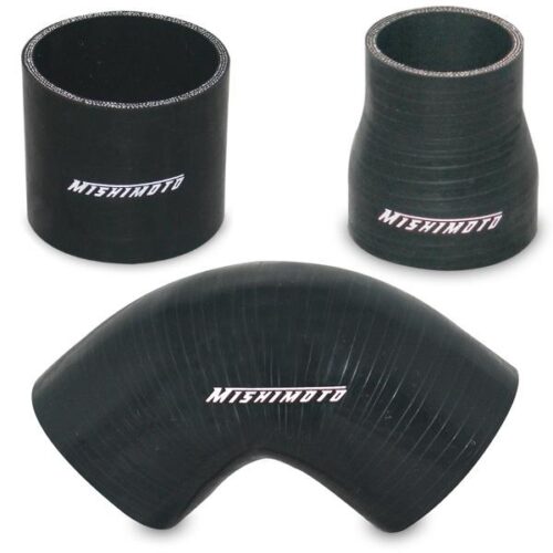 Alternative view of Mishimoto 3.0 Inch Black Straight Coupler