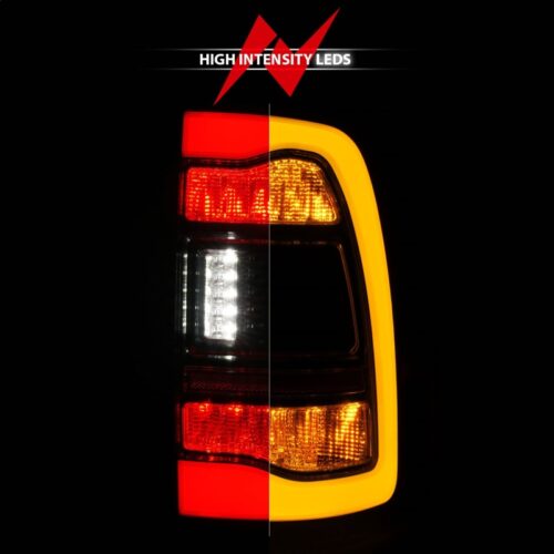 ANZO 09-18 Dodge Ram 1500 Sequential LED Taillights Smoke Black w/Switchback Amber Signal - Image 6