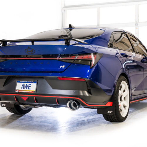 AWE Tuning 22-26 Hyundai Elantra N Track Edition Cat-Back Exhaust - Chrome Silver Tips - Image 5