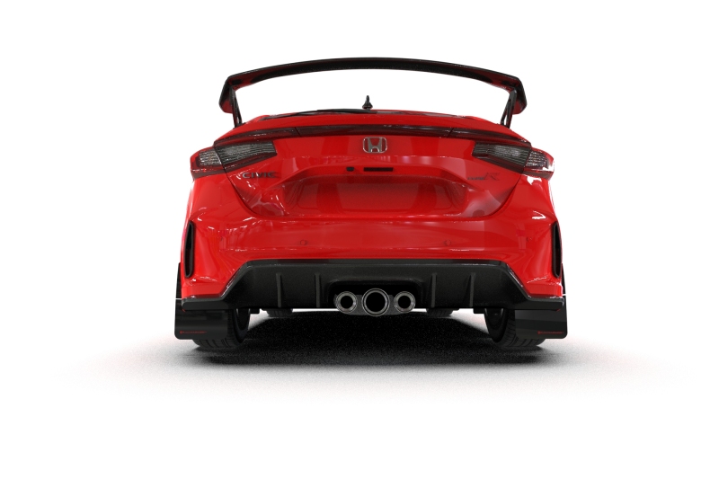 Rally Armor 23-26 Honda Civic Type R Black Mud Flap Grey Logo - Image 3