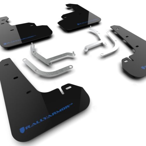 Rally Armor 24-26 Subaru Impreza Black UR Mud Flap w/ Light Blue Logo