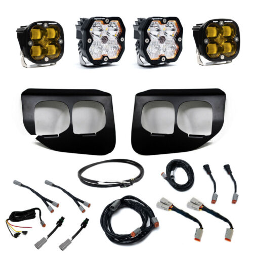 Baja Designs for 20-22 Ford SD Squadron 2.0 Fog Pocket Kit SAE/Sport w/Upfitter (Driving/Combo) - Amber