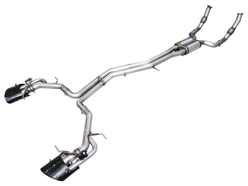 AWE Tuning SwitchPath Cat-Back Exhaust - Diamond Black Tips for 21-23 Audi C8 RS6/RS7