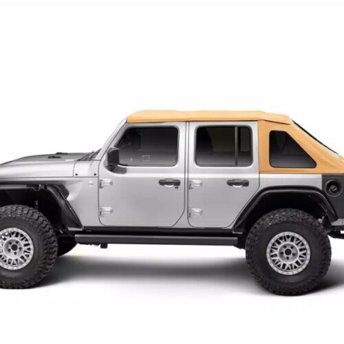 Rugged Ridge 18-25 Jeep Wrangler JKU 4dr Voyager Fastback Frameless Soft Top - Tan