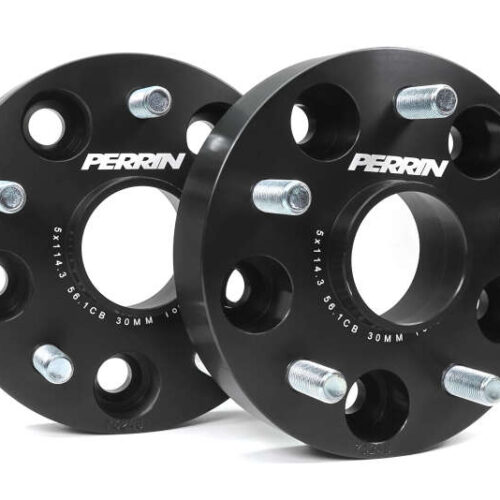 PERRIN Subaru 30mm Wheel Spacers 5x114.3 BP w/56mm Hub - Black - Image 9