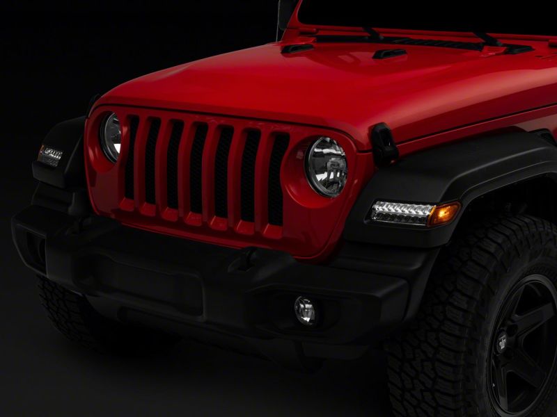 Raxiom for 2018-2023 Jeep Wrangler JL Sport Axial Series Sequential LED Parking/Turn Signal Lights- Chrome - Image 8