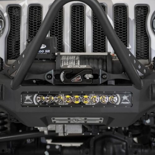 Addictive Desert Designs 1-5/16in Winch Fairlead Plate w/ Recessed Round End Hook - Black - Image 9