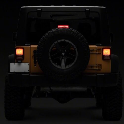 Raxiom for 2007-2018 Jeep Wrangler JK Axial Series Hyper Flash LED Third Brake Light- Red - Image 4