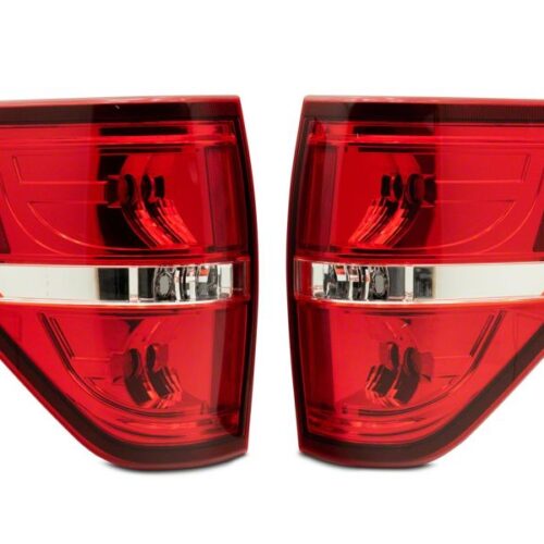 Raxiom for 2009-2014 Ford F-150 Styleside Tail Lights- Chrome Housing - Red/Clear Lens - Image 6