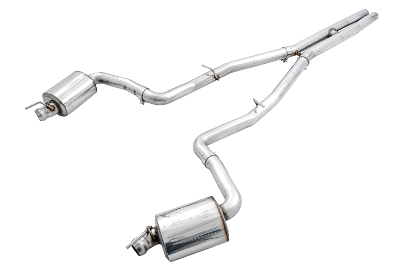 AWE Tuning Touring Edition Exhaust - Use Stock Tips for 2015+ Dodge Challenger 6.4L/6.2L Non-Resonated - Image 3