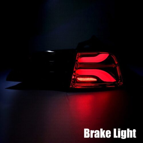 Alternative view of AlphaRex 20-22 Tesla Model Y PRO-Series LED Tail Lights Jet Black w/Seq Sig
